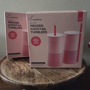 FROZEN COCKTAIL TUMBLERS FROZEN BEVERAGE MAKERS SET 4